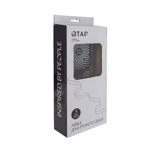 Qtap Rucni Лійка для ручного душу 145x90 мм прямокутна QTRUCA145S1GRP Graphite SD00051176 фото