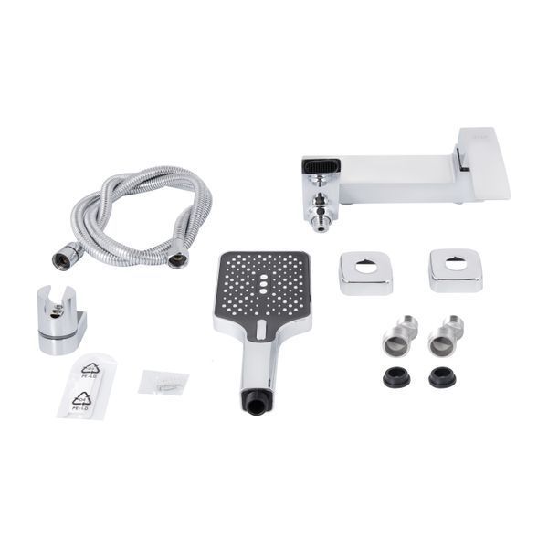 Смеситель для ванны Qtap Swan Cascada с поворотным изливом (c душевым гарнитуром) QTSWA260CRM45565 Chrome SD00051689 фото