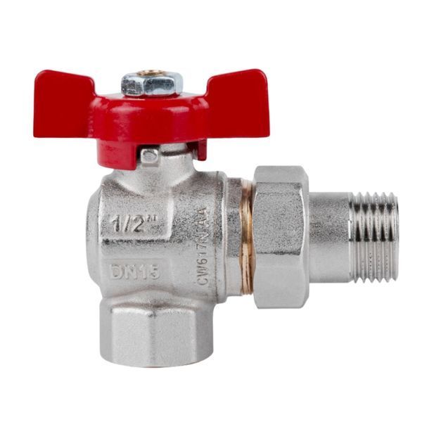 Кран кульовий Icma FAR. ROSSA 1/2" кутовий №361 SD00042357 фото