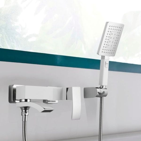 Смеситель для ванны Qtap Swan Cascada с поворотным изливом (c душевым гарнитуром) QTSWA260CRM45565 Chrome SD00051689 фото