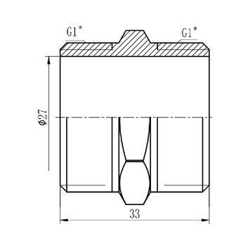 Ніпель Thermo Alliance Forte 1" SF35825 SD00002583 фото
