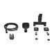 Смеситель для ванны Qtap Gemini (c душевым гарнитуром) QTGEM259GMB45684 Gunmetal Black PVD SD00051808 фото 6