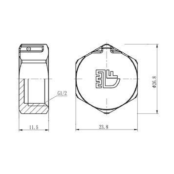 Заглушка Thermo Alliance Forte 1/2" ВР SF35215 SD00002513 фото