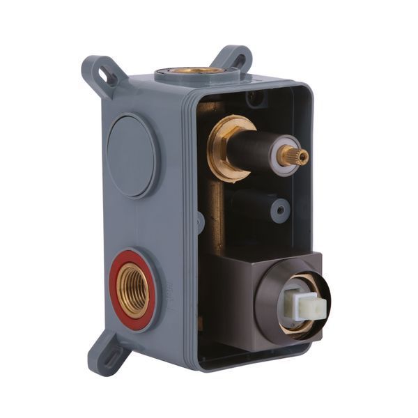 Душевая система для душа Qtap Gemini скрытого монтажа на два потребителя QTGEM113GMB45698 Gunmetal Black PVD SD00051822 фото