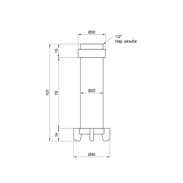 Фільтруючий картридж Icma для фільтрів 1/2" х3/4" №752 SD00010284 фото