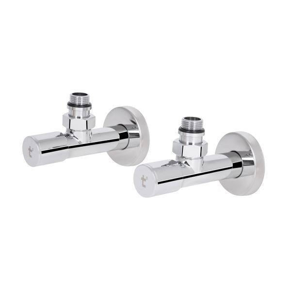 Комплект кранів Thermo Alliance Standart 1/2" НР для рушникосушарки кутовий SF395W15 SD00046628 фото
