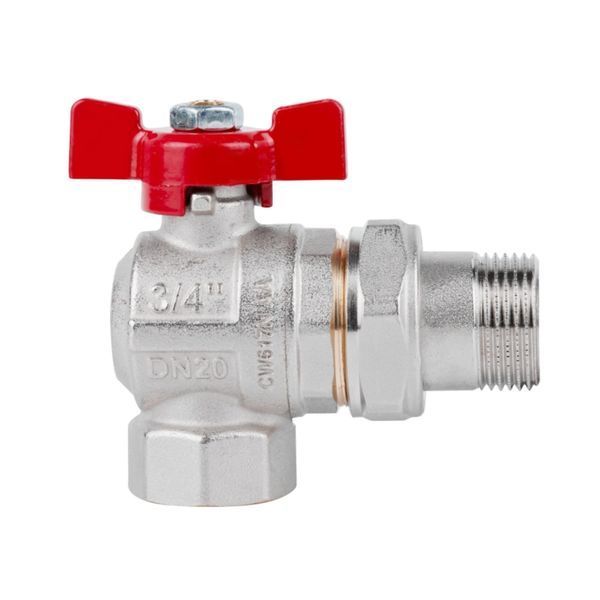 Кран кульовий Icma FAR. ROSSA 3/4" кутовий №361 SD00042358 фото