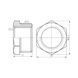 Футорка Thermo Alliance Forte 3/4"х1/2" НВ хром SF374H2015 SD00002756 фото 1
