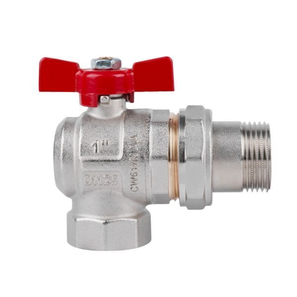 Кран кульовий Icma FAR. ROSSA 1" кутовий №361 SD00042359 фото