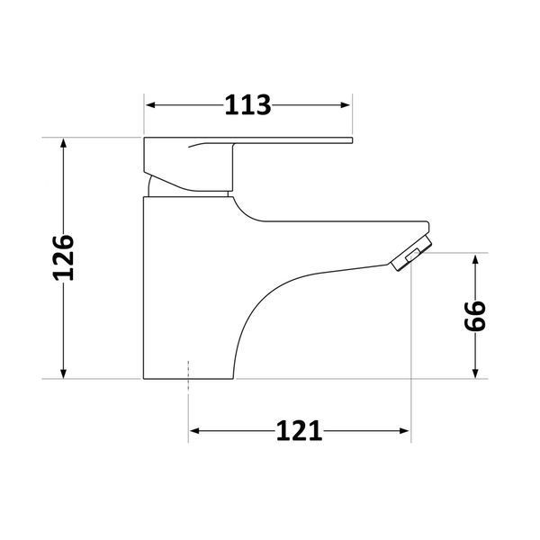 Смеситель для раковины Lidz Tani 001F1 (k40) LDTAN001F1CRM44957 Chrome SD00051081 фото