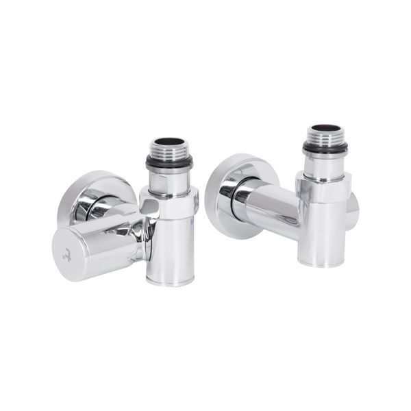 Комплект кранов Thermo Alliance Standart 1/2", хром, для полотенцесушителя угловой SF395W15HE SD00046629 фото