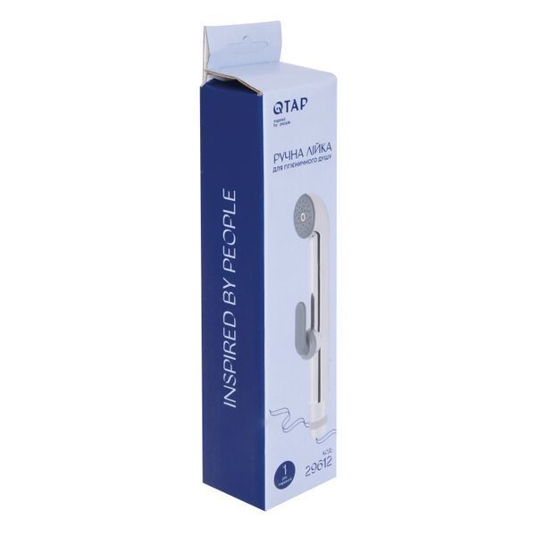 Лейка для гигиенического душа Qtap Rucni округлая QTCRMA021 Chrome/Grey SD00035711 фото