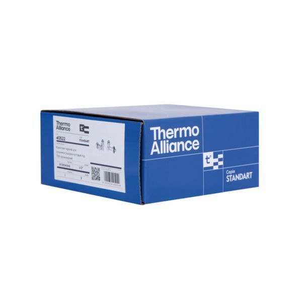Комплект кранов Thermo Alliance Standart 1/2", хром, для полотенцесушителя угловой SF395W15HE SD00046629 фото