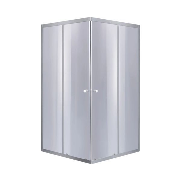 Набор Lidz душевая кабина Wawel SC80x80.SAT.LOW.GR, стекло тонированное 4 мм + поддон Mazur SD00048615 фото