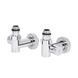 Комплект кранов Thermo Alliance Standart 1/2", хром, для полотенцесушителя угловой SF395W15HE SD00046629 фото 2