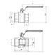 Кран кульовий Thermo Alliance Standart 2" ВР для газу (важіль) SD600NG50PN40 SD00021346 фото 2