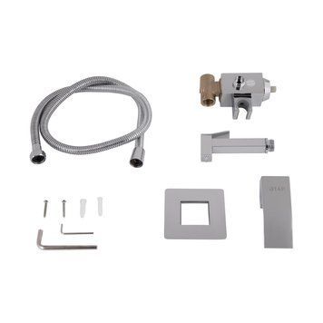 Набор для гігієнічного душу Qtap Swan Cascada прямокутний QTSWA262CRM45567 Chrome SD00051691 фото