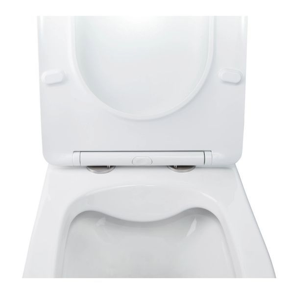 Готове рішення Qtap для ванної кімнати: підвісний унітаз Swan Rimless 520х360х320 + комплект інсталяції Nest 4 в 1 (лінійна клавіша Black mat) SD00042993 фото