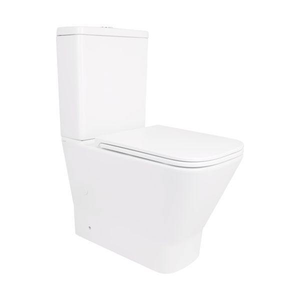 Унітаз-компакт Qtap Cardinal Ultra Quiet безободковий з сидінням Soft-close QT04222168AUQ3W SD00051950 фото
