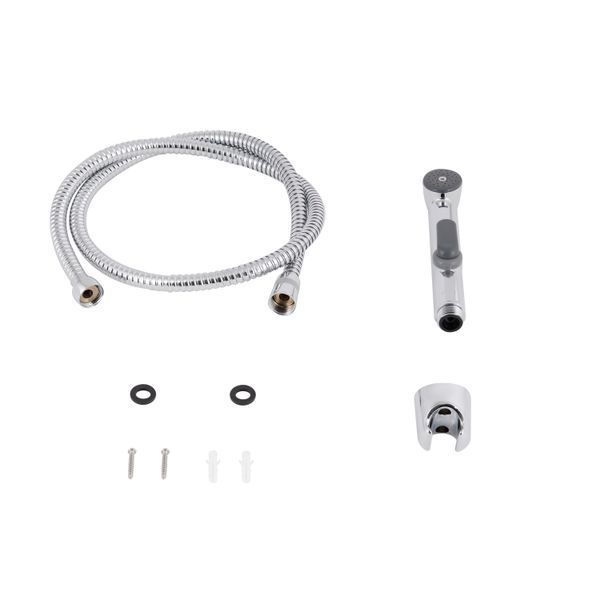 Набор для гігієнічного душу Qtap Inspai-Varius округлий QTSETCRMA021 Chrome/Grey (Set) SD00035713 фото