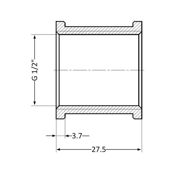 Муфта Thermo Alliance Standart 1/2" ВР SD40415 SD00047805 фото