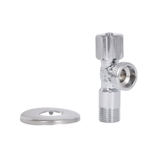 Кран кутовий Thermo Alliance Standart (ручка шестигранник) з вент.буксою 1/2"З х 3/4"З SF3441520 SD00021098 фото