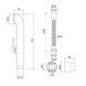 Набор для гігієнічного душу Qtap Inspai-Varius округлий QTSETCRMA021 Chrome/Grey (Set) SD00035713 фото 2