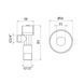 Кран кутовий Thermo Alliance Standart (ручка шестигранник) з вент.буксою 1/2"З х 3/4"З SF3441520 SD00021098 фото 7