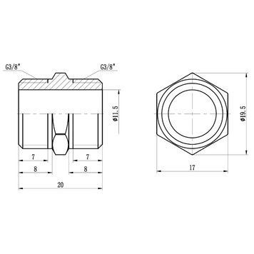 Ніпель Thermo Alliance Forte 3/8" SF3589 SD00002592 фото
