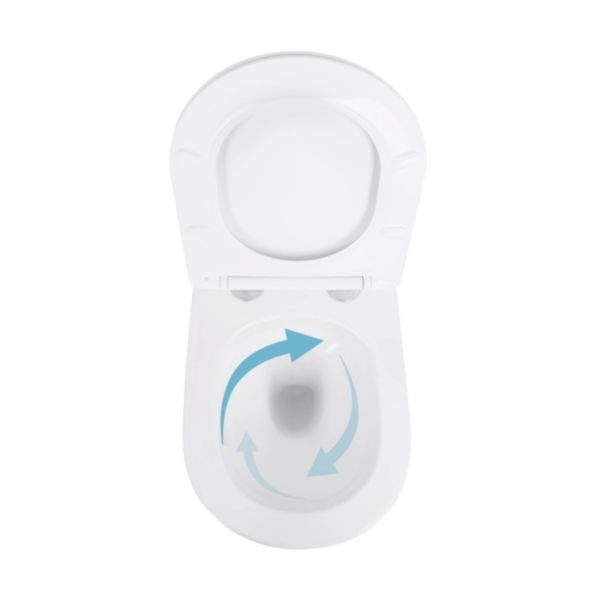 Готовое решение Qtap для ванной комнаты: подвесной унитаз Swan Ultra Quiet 520&times;360&times;320 + комплект инсталляции Nest 4 в 1 (круглая клавиша Chrome) SD00054327 фото