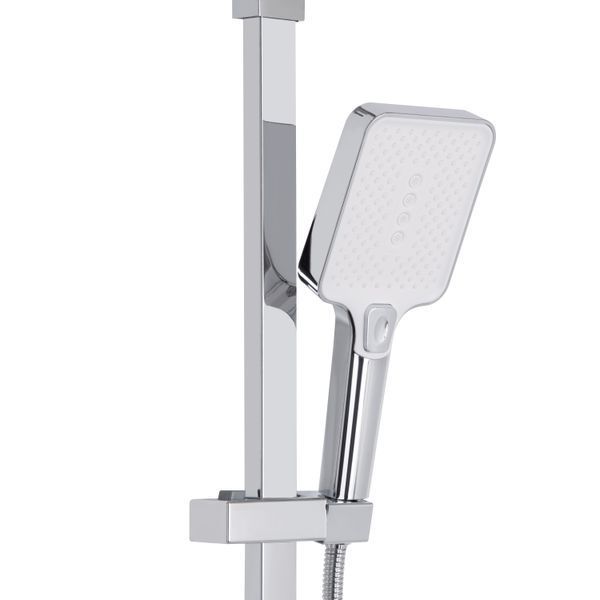 Душова система універсальна Qtap Swan Cascada на три споживача (з виливом) QTSWA111CRW45570 Chrome/White SD00051694 фото