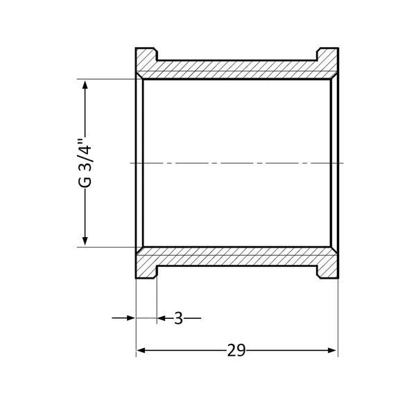 Муфта Thermo Alliance Standart 3/4" ВР SD40420 SD00047806 фото