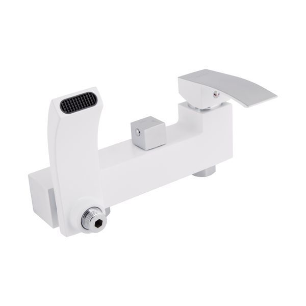 Душова система універсальна Qtap Swan Cascada на три споживача (з виливом) QTSWA111CRW45570 Chrome/White SD00051694 фото