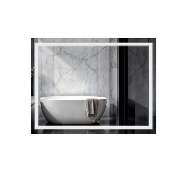 Зеркало Qtap Mideya (MI1) 900х700 с LED-подсветкой Touch, с антизапотеванием, с диммером QT2078NCF9070W SD00051749 фото