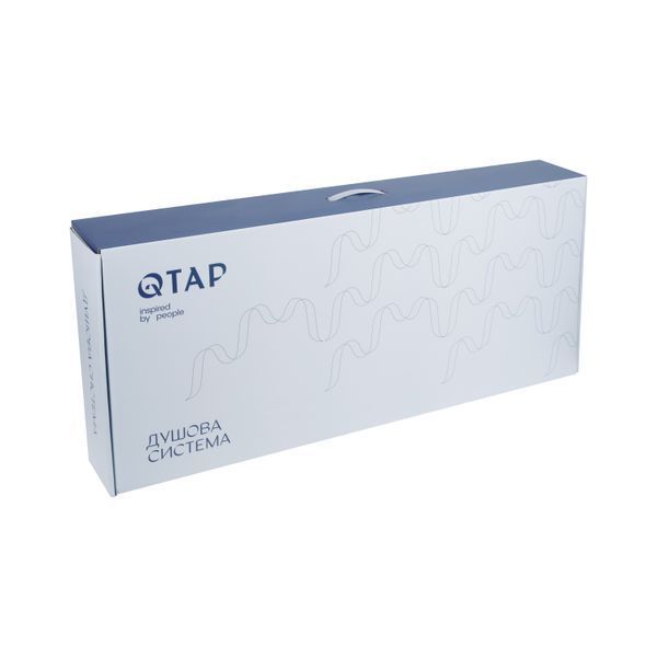 Душова система універсальна Qtap Swan Cascada на три споживача (з виливом) QTSWA111CRW45570 Chrome/White SD00051694 фото