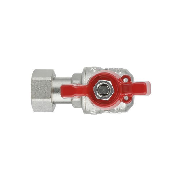 Кран кульовий з накидною гайкою SD Forte1/2" ВЗ для води кутовий SF224W15 SD00017977 фото