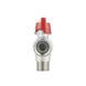 Кран кульовий з накидною гайкою SD Forte1/2" ВЗ для води кутовий SF224W15 SD00017977 фото 7