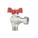 Кран кульовий з накидною гайкою SD Forte1/2" ВЗ для води кутовий SF224W15 SD00017977 фото 4