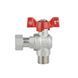Кран кульовий з накидною гайкою SD Forte1/2" ВЗ для води кутовий SF224W15 SD00017977 фото 5