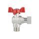 Кран кульовий з накидною гайкою SD Forte1/2" ВЗ для води кутовий SF224W15 SD00017977 фото 6