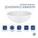 Комплект Qtap Owl: Раковина накладная круглая 400х400х155 мм White + Донный клапан PU02 SD00053443 фото 2